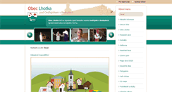Desktop Screenshot of obec-lhotka.eu